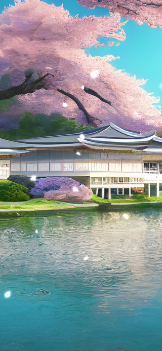 湖边的樱花别院