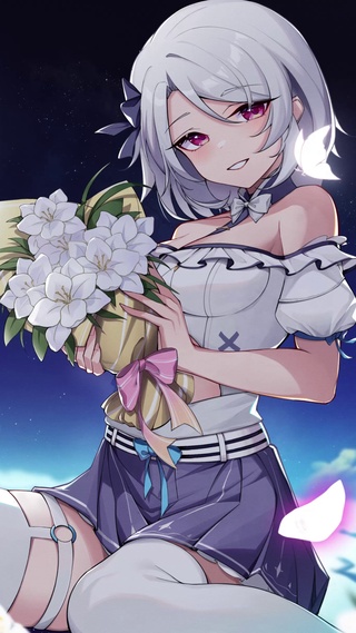 白毛少女