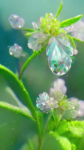 绿色花草