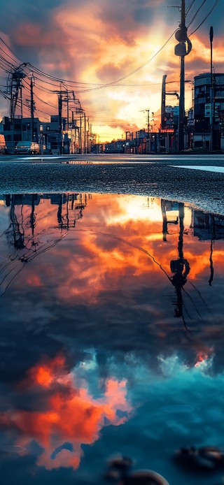 雨后水洼