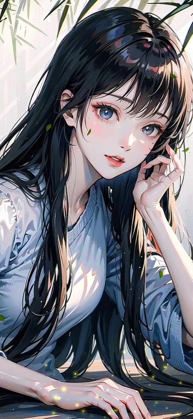 治愈古风长发可爱少女