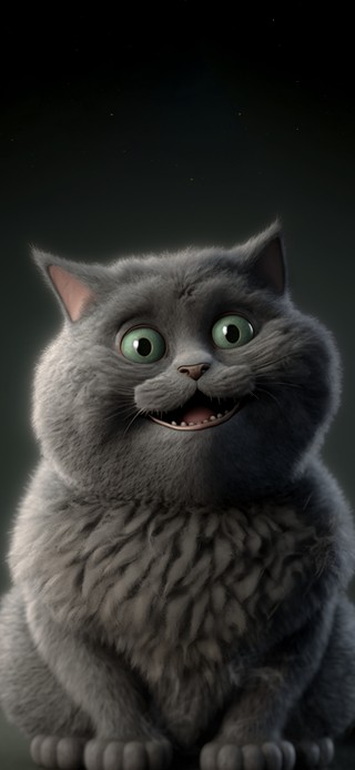 肥猫  4K黑猫咪