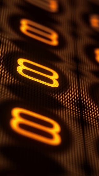 科技感数字倒计时-黄色