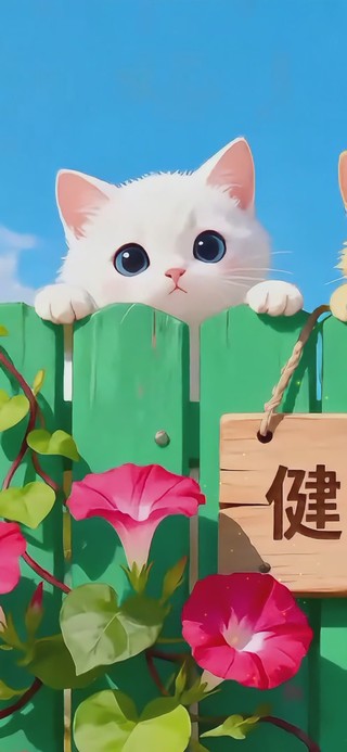可爱三只小猫