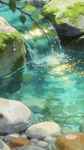护眼溪流
