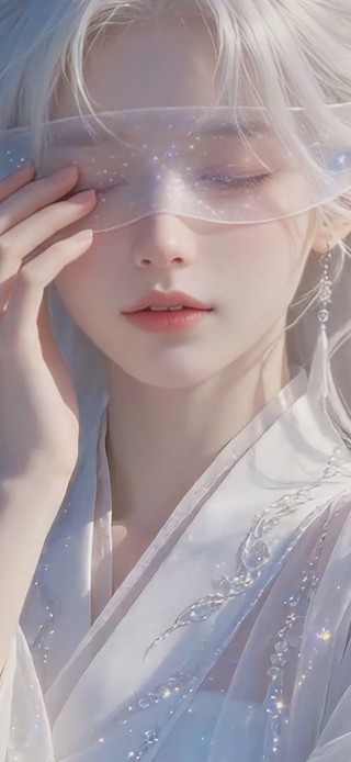 蒙眼少女