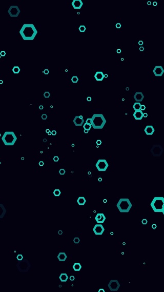 闪烁六边形-青色(完整)