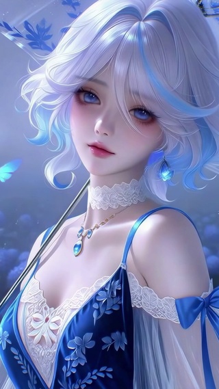 伞下绣球花田芙宁娜