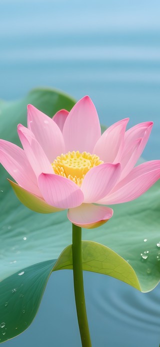 湖中的荷花