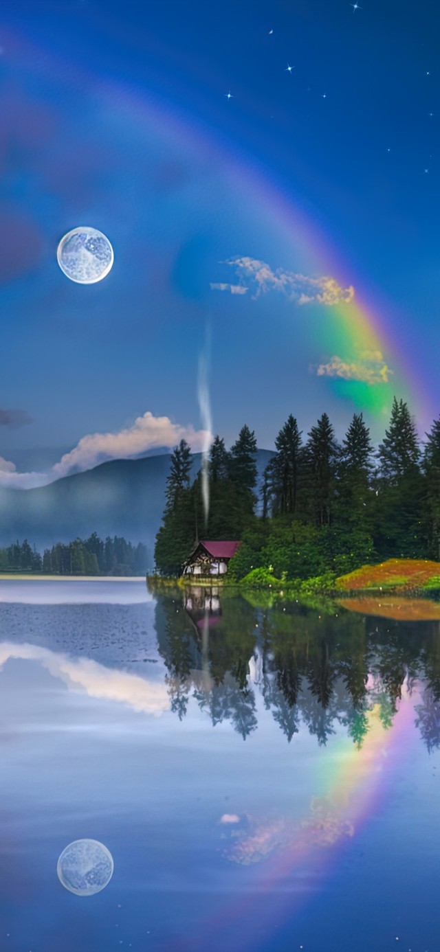 傍晚湖景(风景手机动态壁纸) - 风景手机壁纸下载 - 元气壁纸