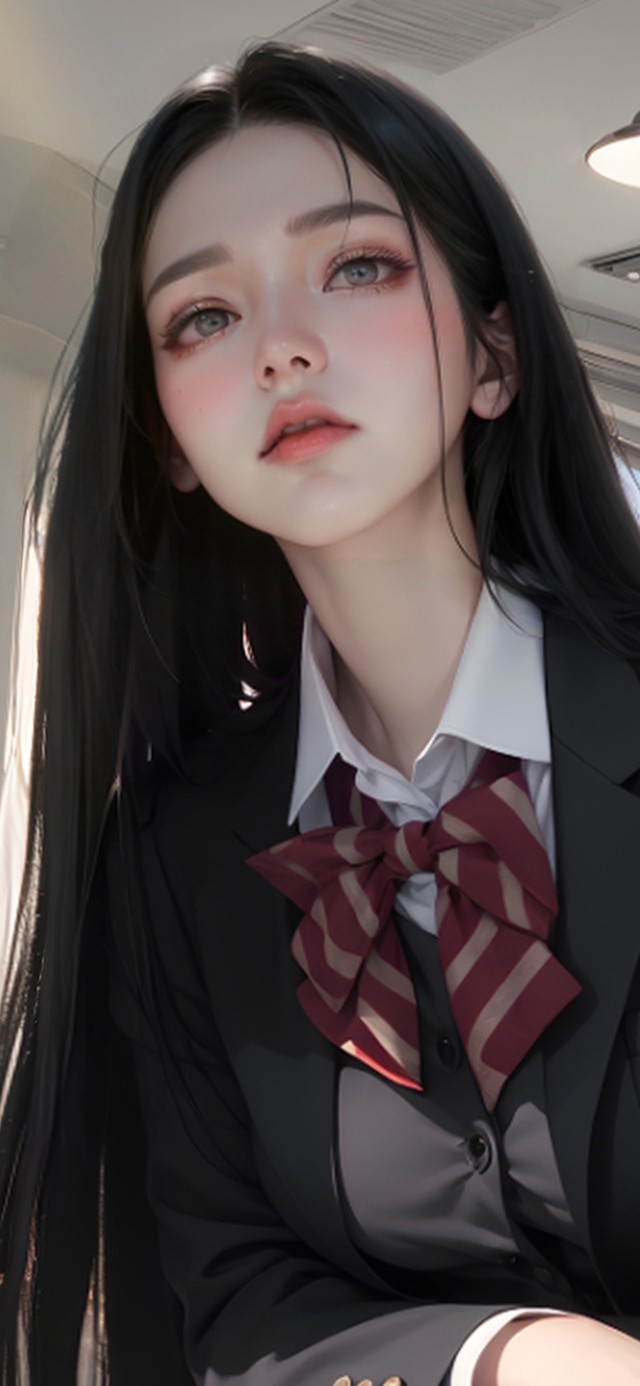 JK冷艳美少女