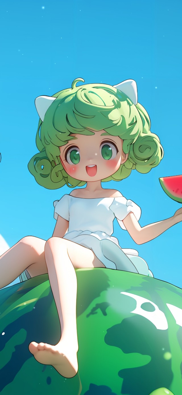 夏日西瓜女孩