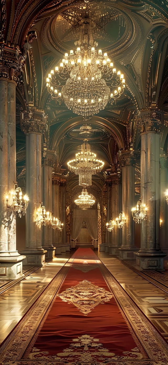 复古奢华宫廷长廊