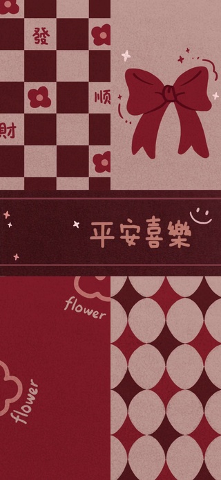 复古格子 毛毡蝴蝶结