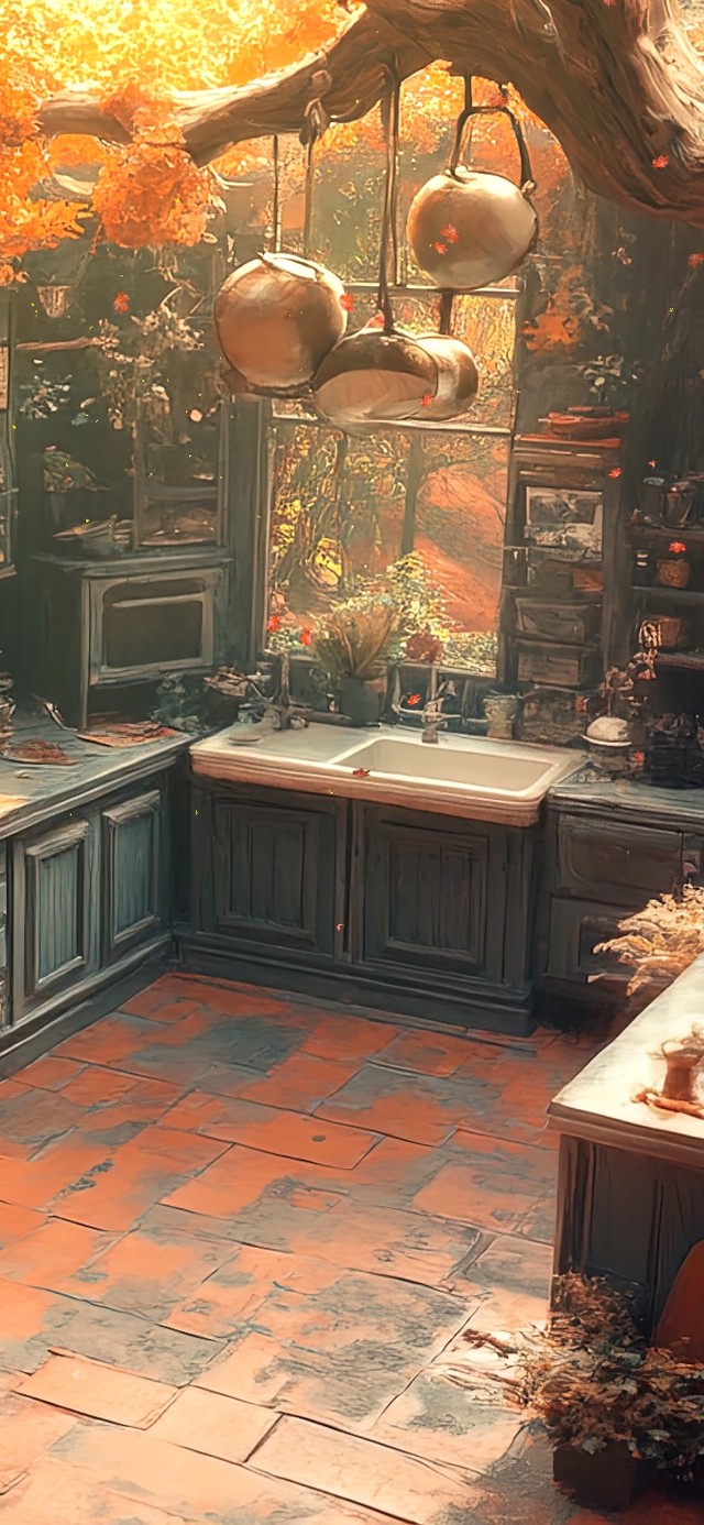 秋日森林温馨厨房