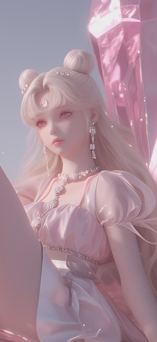 可爱粉色甜美女孩【禁转】