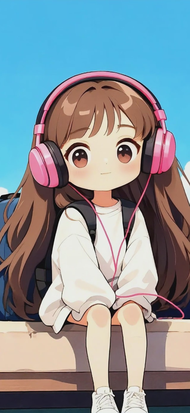 少女与白猫的悠闲