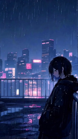 雨夜孤影