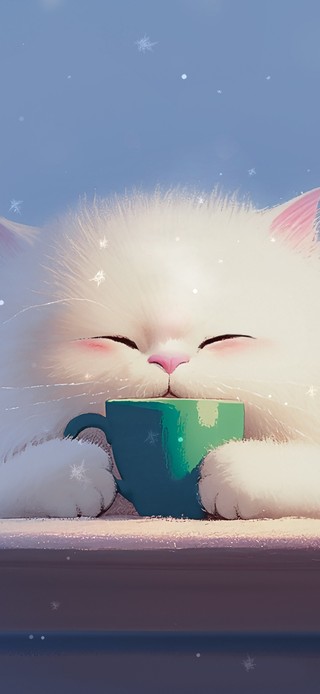 看雪的猫