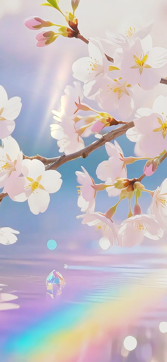 清新梦幻水上花