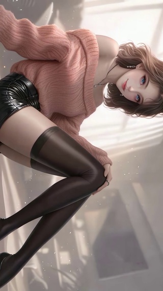 暖调毛衣少女灰原哀