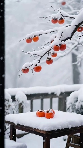 故乡的柿子熟了