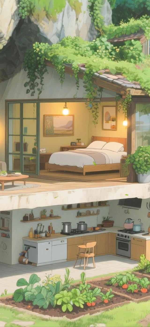 海边山洞菜园小屋