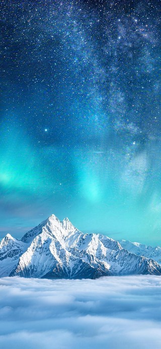 极光雪山