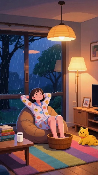 放松的夜晚