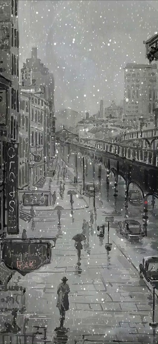 复古落雪街道【原创作品均有工程文件，🈲️转载】
