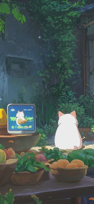 护眼绿景