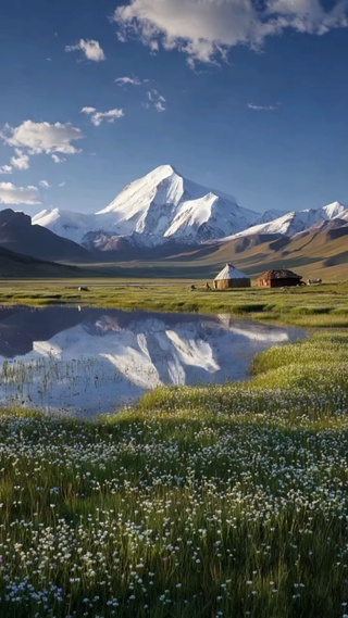 雪山为邻，草海为家