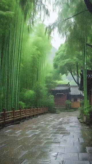 半山风雨半生忧，一杯清茶难入喉。
