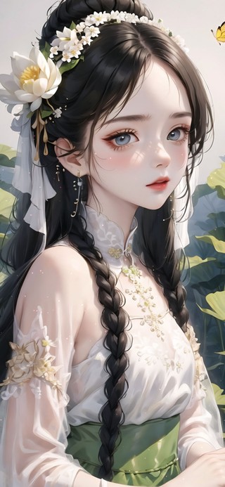 古风花蕊少女