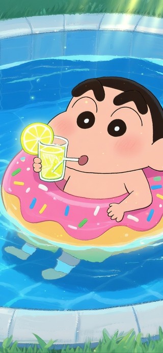 夏日泳池小新