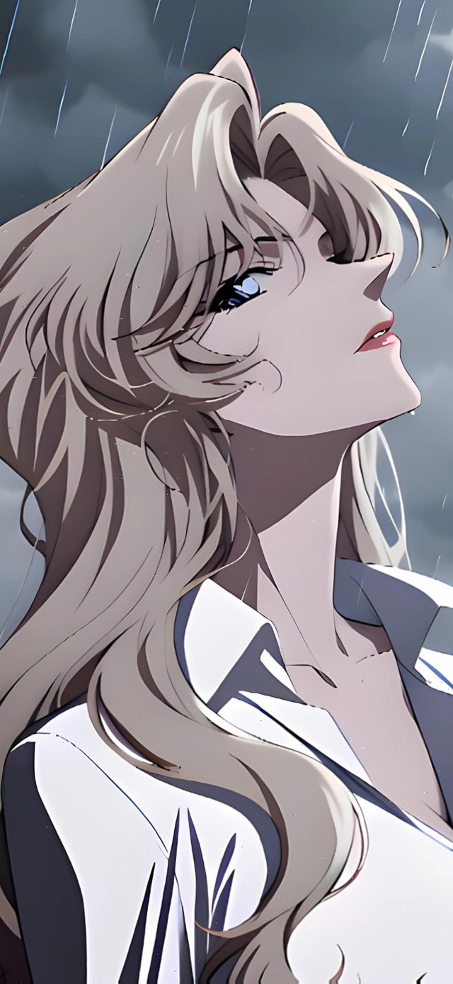 雨天美女