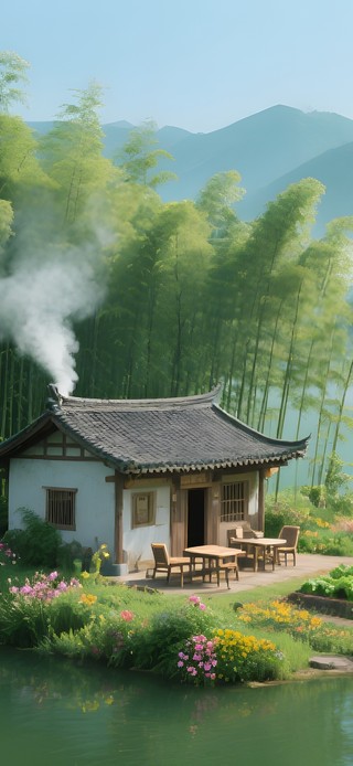 湖岛竹林人家