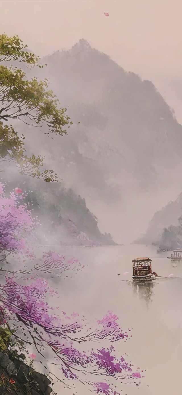 江南水乡AI插画