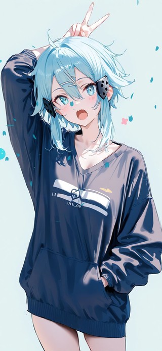 唯美蓝色女孩