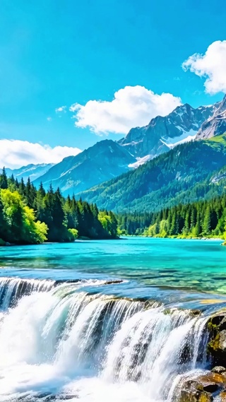 护眼小河流水