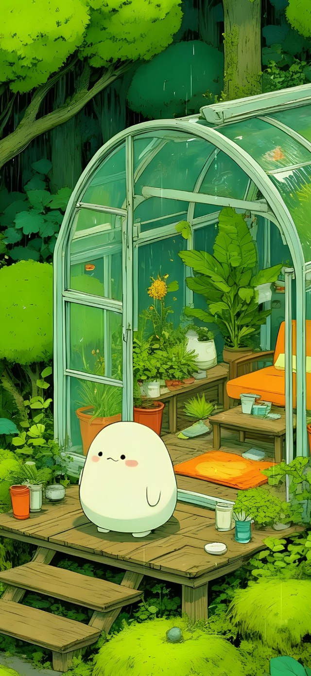 绿色森林温室