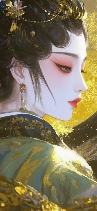 花漾壁纸|月下古风美人