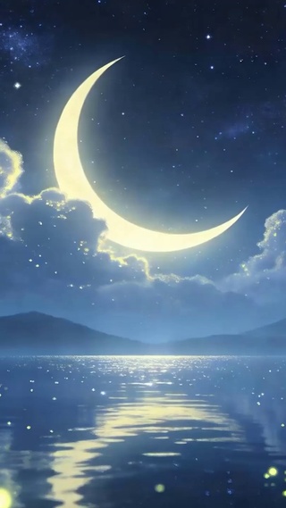 夜景星空树