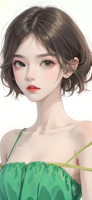 4K短发元气少女