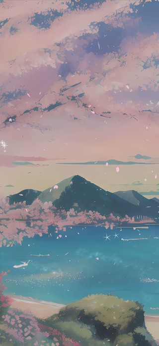 唯美治愈樱花梦幻景色