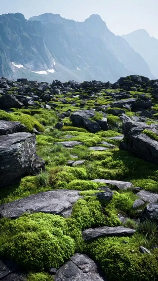 青岩覆绿，山岚入梦