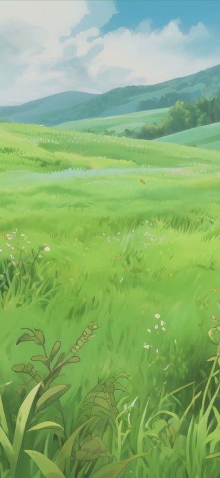 护眼绿景