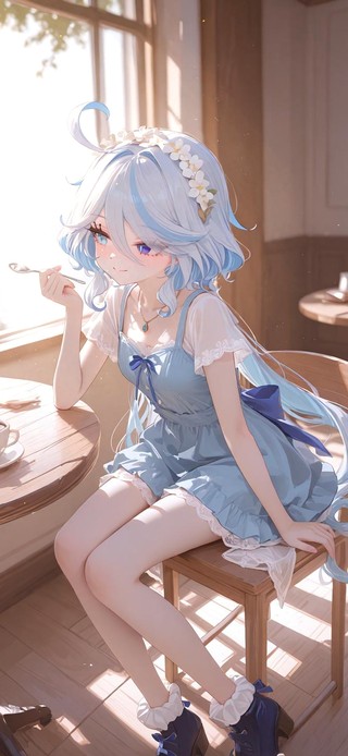 唯美房间可爱的女孩