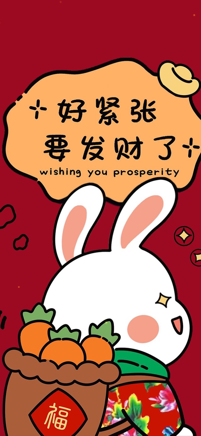 新年发财兔