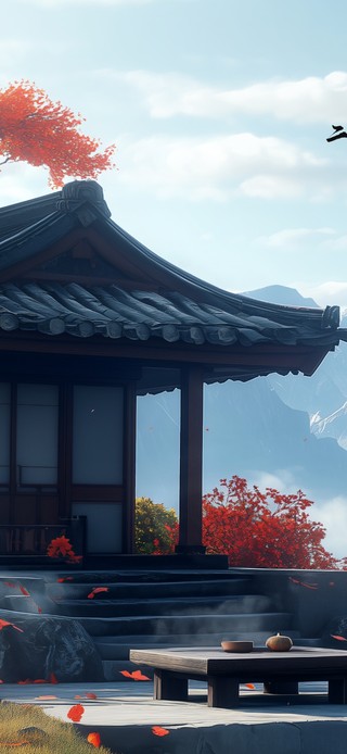 枫叶凉亭